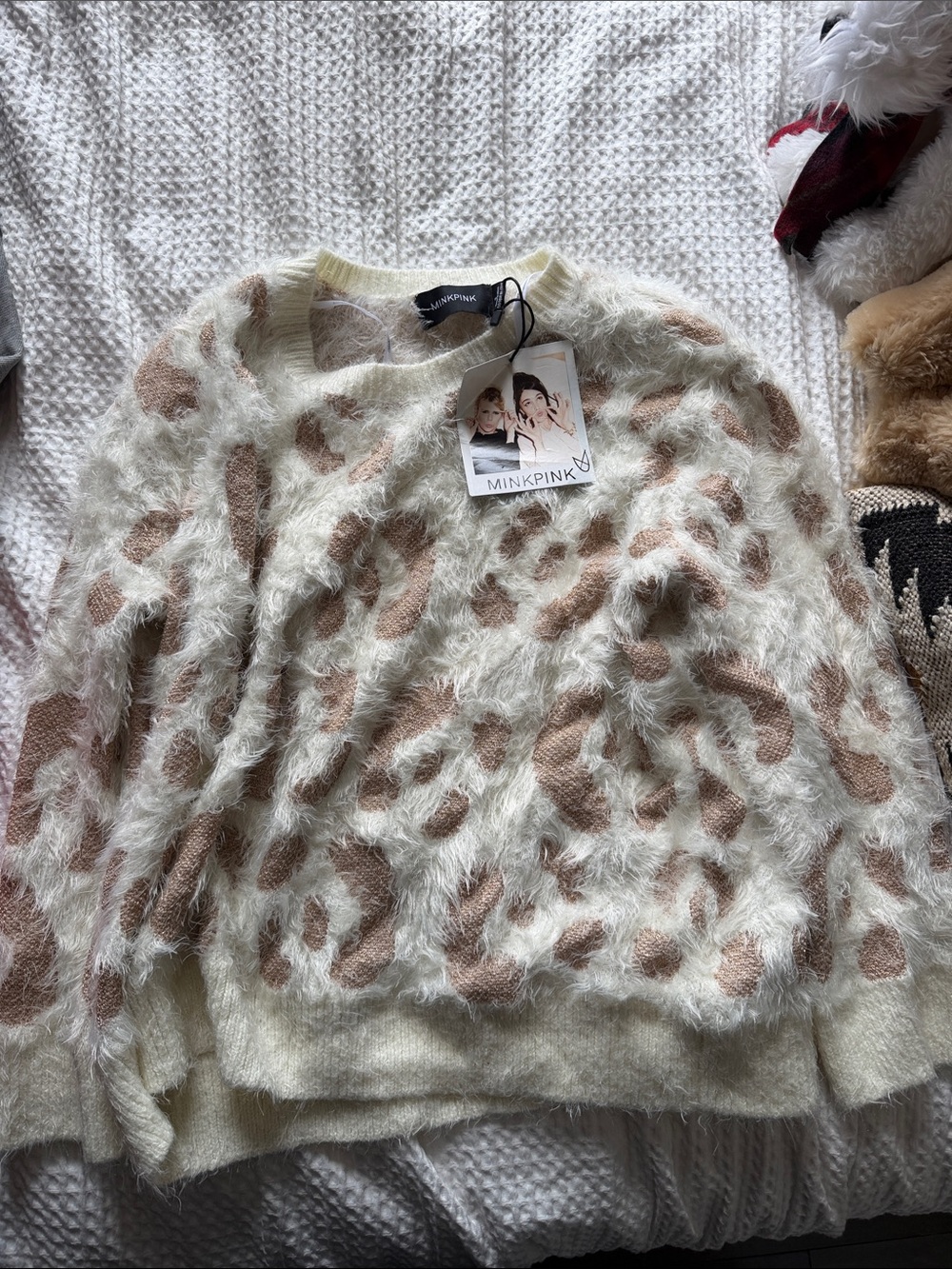 Minkpink Fuzzy Sweater - Size S - NWT